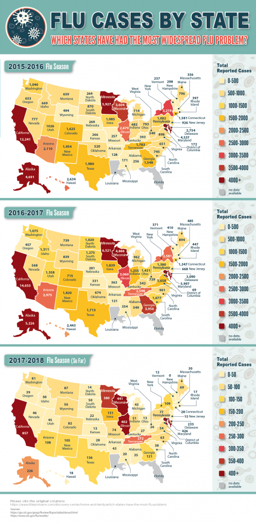 Flu Casesstate - Which States Have Had The Most Widespread Fl - Flu Map Florida