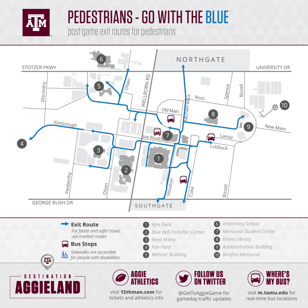 Campus Map  Texas A&m University Visitor Guide - Texas A&m Parking Map 