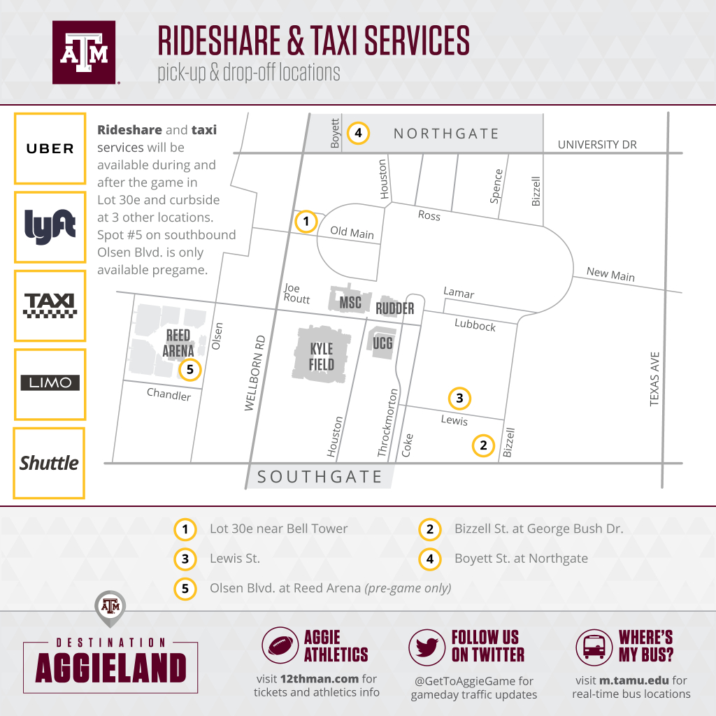 Football Parking &amp;amp; Information - Texas A&amp;amp;m Football Parking Map
