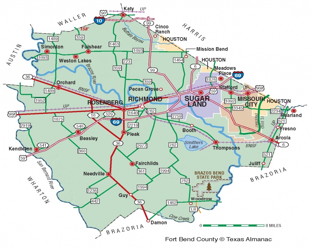 Fort Bend County | The Handbook Of Texas Online| Texas State - Katy Texas Map