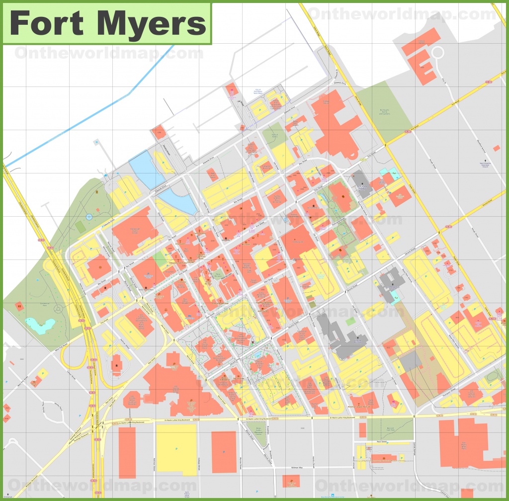 Fort Myers Downtown River District Map - Printable Map Of Ft Myers Fl