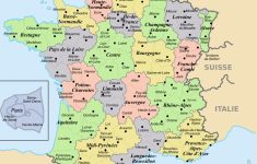 Printable Map Of France
