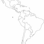 Free Blank Map Of North And South America | Latin America Printable   Blank Map Of The Americas Printable