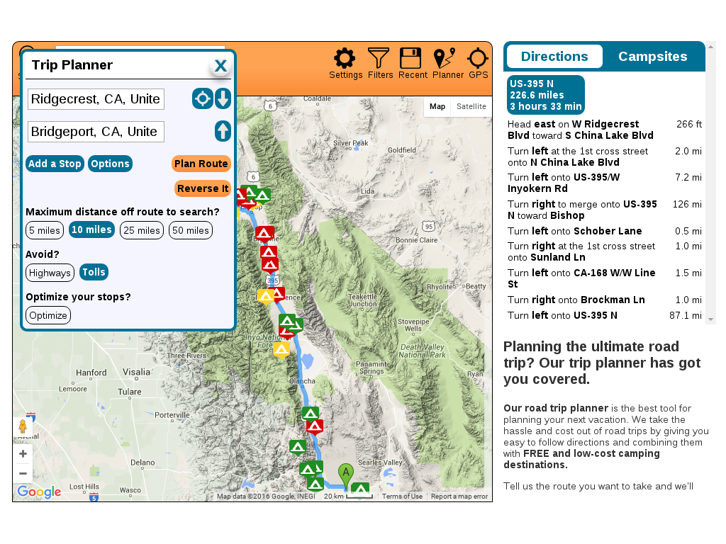 Free Camping Near You | Go Camping For Free! - California Tent Camping Map