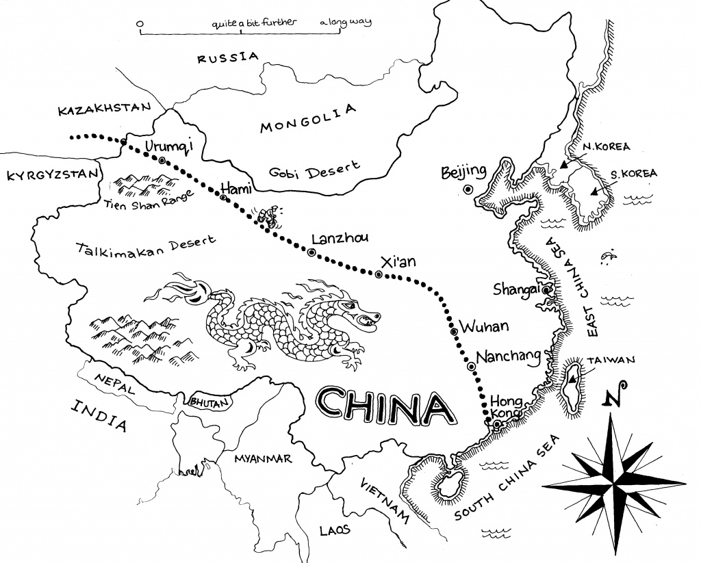 Free China Outline, Download Free Clip Art, Free Clip Art On Clipart - Printable Map Of China For Kids
