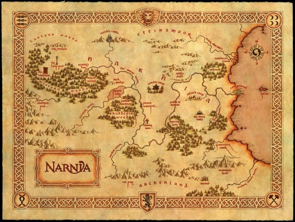Map Of Narnia Etsy Printable Map Of Narnia Printable Maps