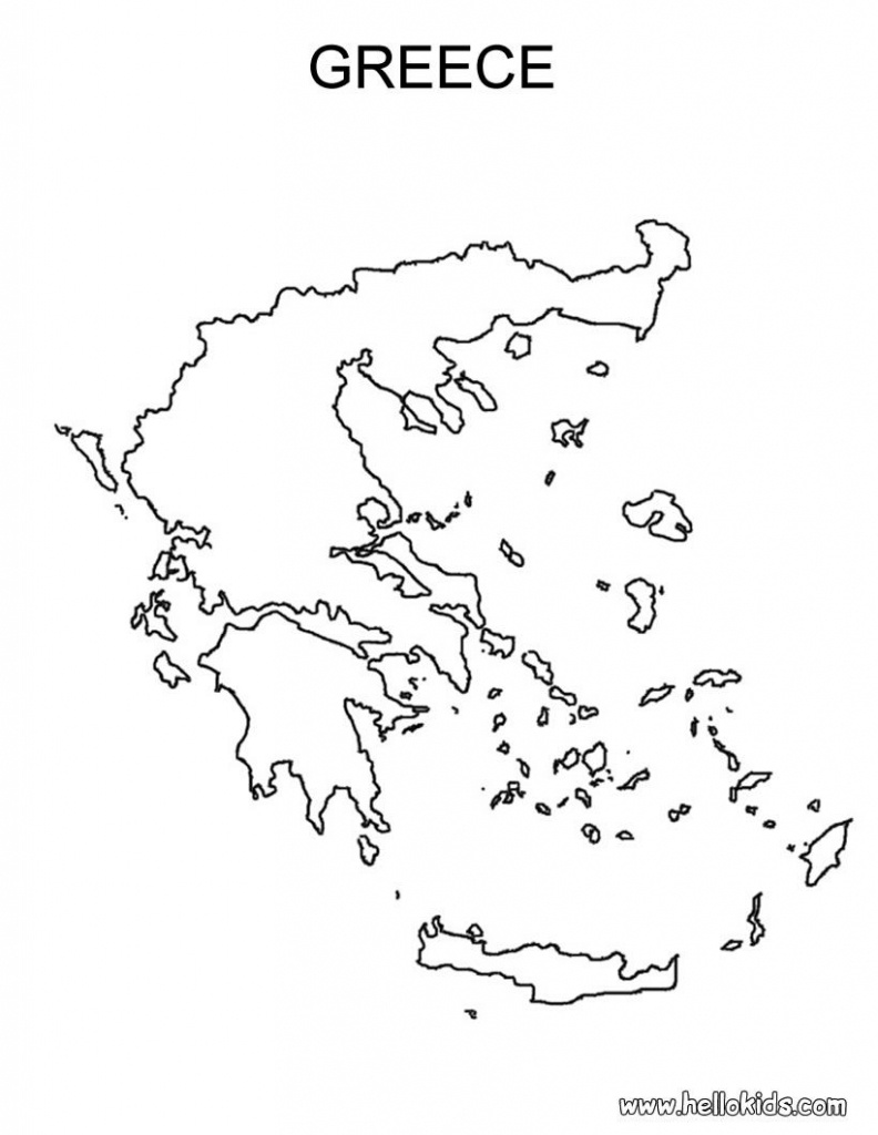 Free Coloring Maps For Kids | Greece Coloring Page | Ελλαδα Μου - Ancient Greece Map For Kids Printables