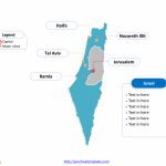 Free Israel Editable Map   Free Powerpoint Templates   Israel Outline Map Printable