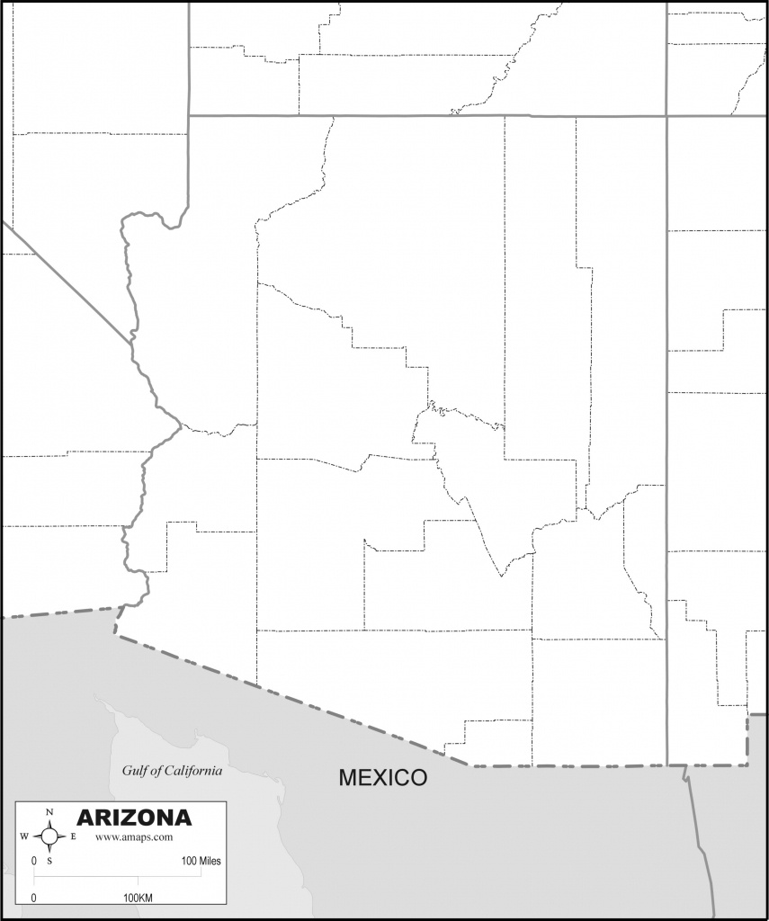 Free Map Of Arizona - Free Printable Map Of Arizona