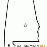 Free Map Of Each State | Alabama   Maryland | State Maps Coloring   Alabama State Map Printable