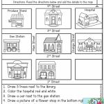 Free Map Skills Worksheets Math Worksheets Free Printable Following   Free Printable Maps And Directions