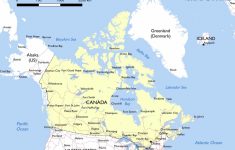 Large Printable Map Of Canada