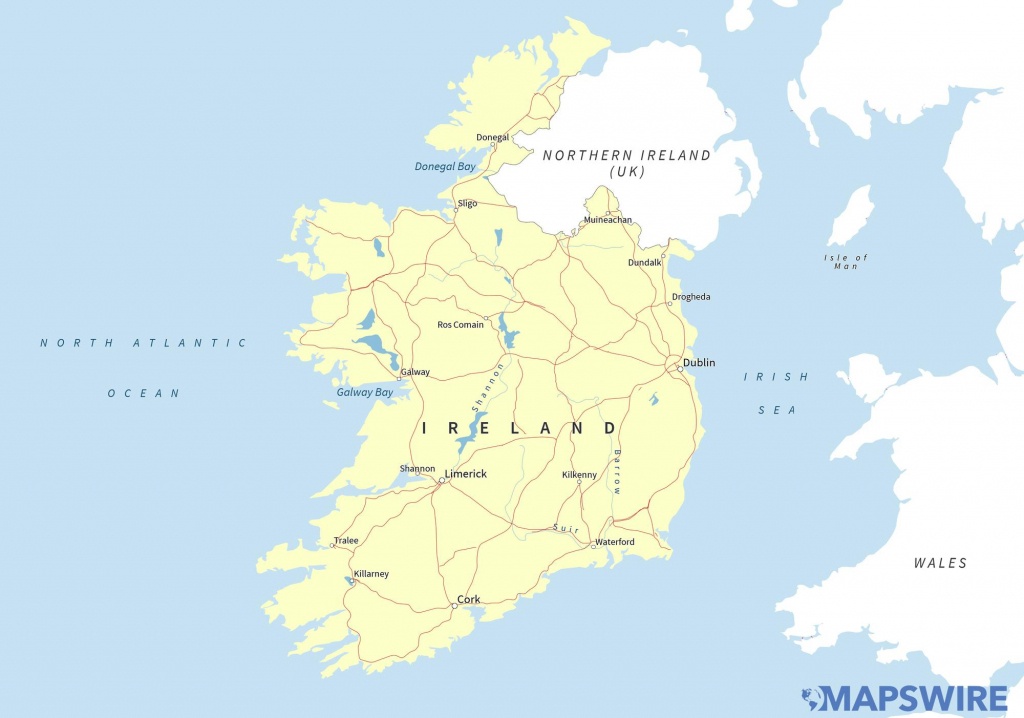 Free Maps Of Ireland – Mapswire - Free Printable Map Of Ireland
