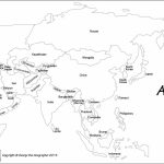 Free Printable Black And White World Map With Countries Best Of   Printable Map Of Asia