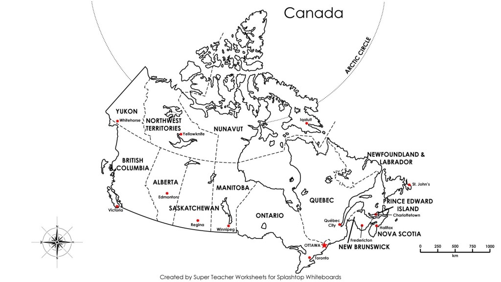 Free Printable Map Canada Provinces Capitals - Google Search - Free Printable Map Of Canada Provinces And Territories