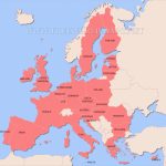 Free Printable Maps Of Europe   Europe Map With Cities Printable