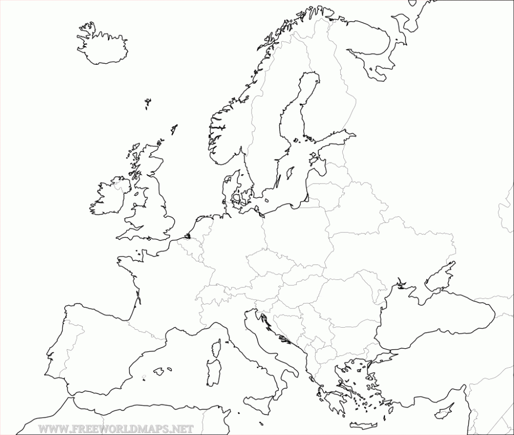 Free Printable Maps Of Europe - Free Printable Map Of Europe