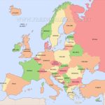 Free Printable Maps Of Europe   Printable Map Of Europe With Cities