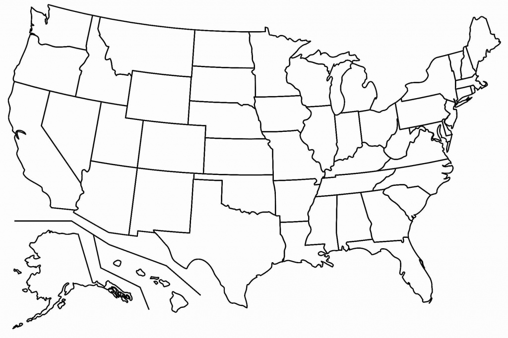 Free Printable Us Map Blank Blank Us Map Printable My Blog Printable - Free Printable Usa Map With States