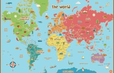 World Map With Scale Printable