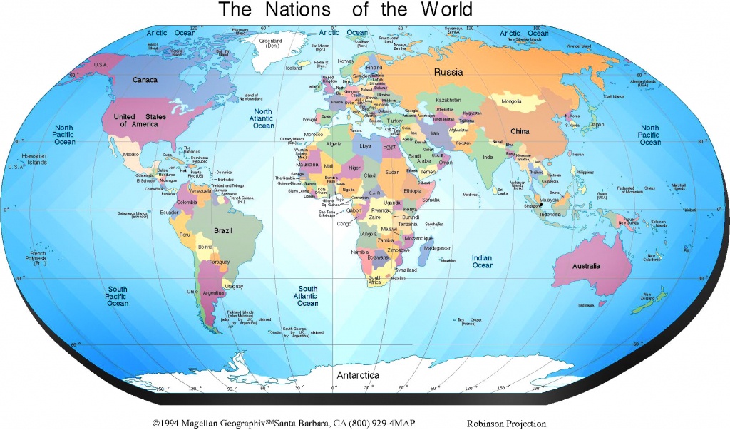 Free Printable World Map | Sksinternational - Printable World Map With Countries For Kids