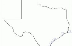 Texas Map Outline Printable