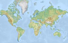 Blank Physical World Map Printable