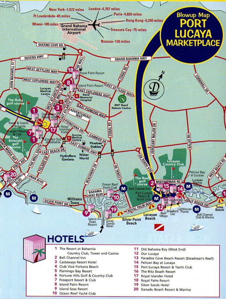 Freeport Tourist Map - Freeport Bahamas • Mappery | Adventures - Map Of Cruise Ports In Florida
