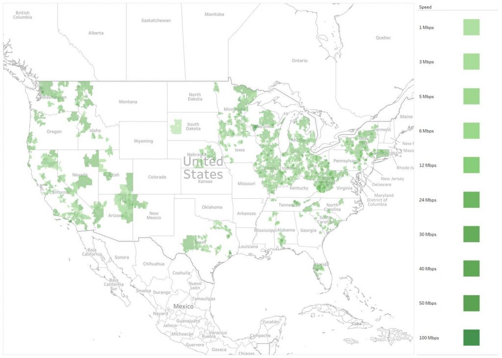 Frontier Communications Availability Areas & Coverage Map | Decision ...