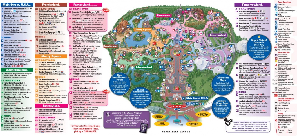 Full Map Of Magic Kingdom Park In Walt Disney World Florida! Enjoy - Printable Magic Kingdom Map