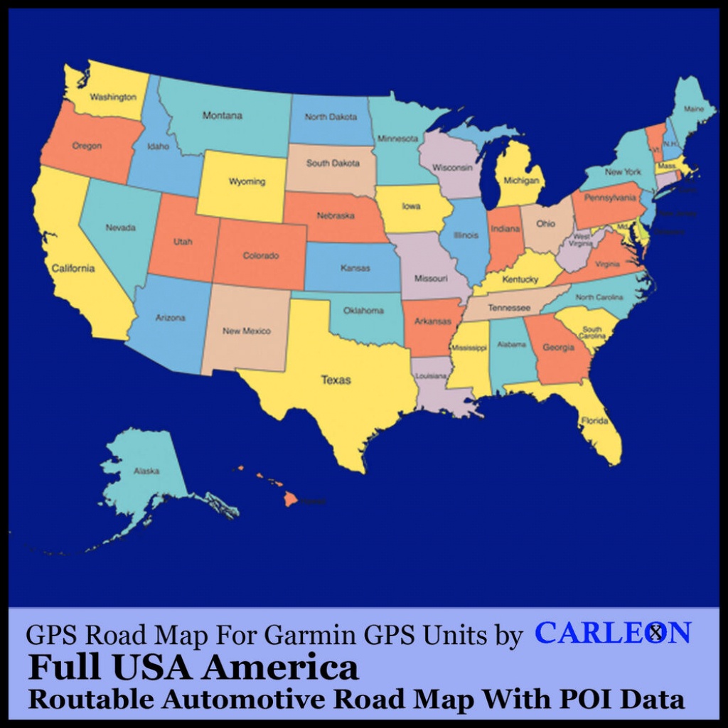 Full Usa America For Use With Garmin Gps/sat Nav Map Gps New Maps - Sat Nav With Florida Maps
