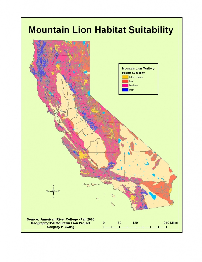 G350_Ewing_Project - Mountain Lions In California Map