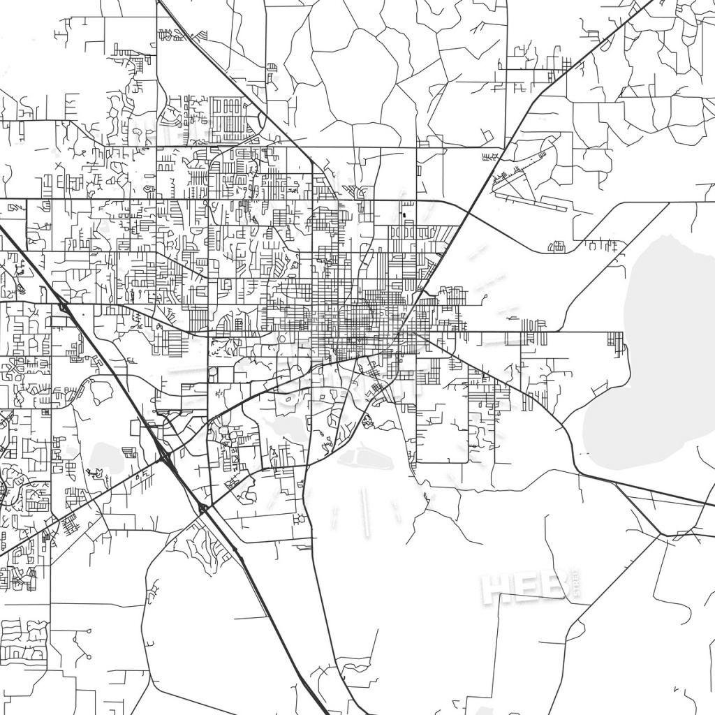 Gainesville, Florida - Area Map - Light | Hebstreits Sketches - Map Of Gainesville Florida Area