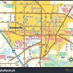 Gainesville Florida Area Map Stock Vector (Royalty Free) 144494338   Map Of Gainesville Florida Area