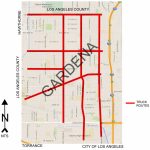 Gardena Police Department Online | » Gmc Truck Routes   California Truck Routes Map