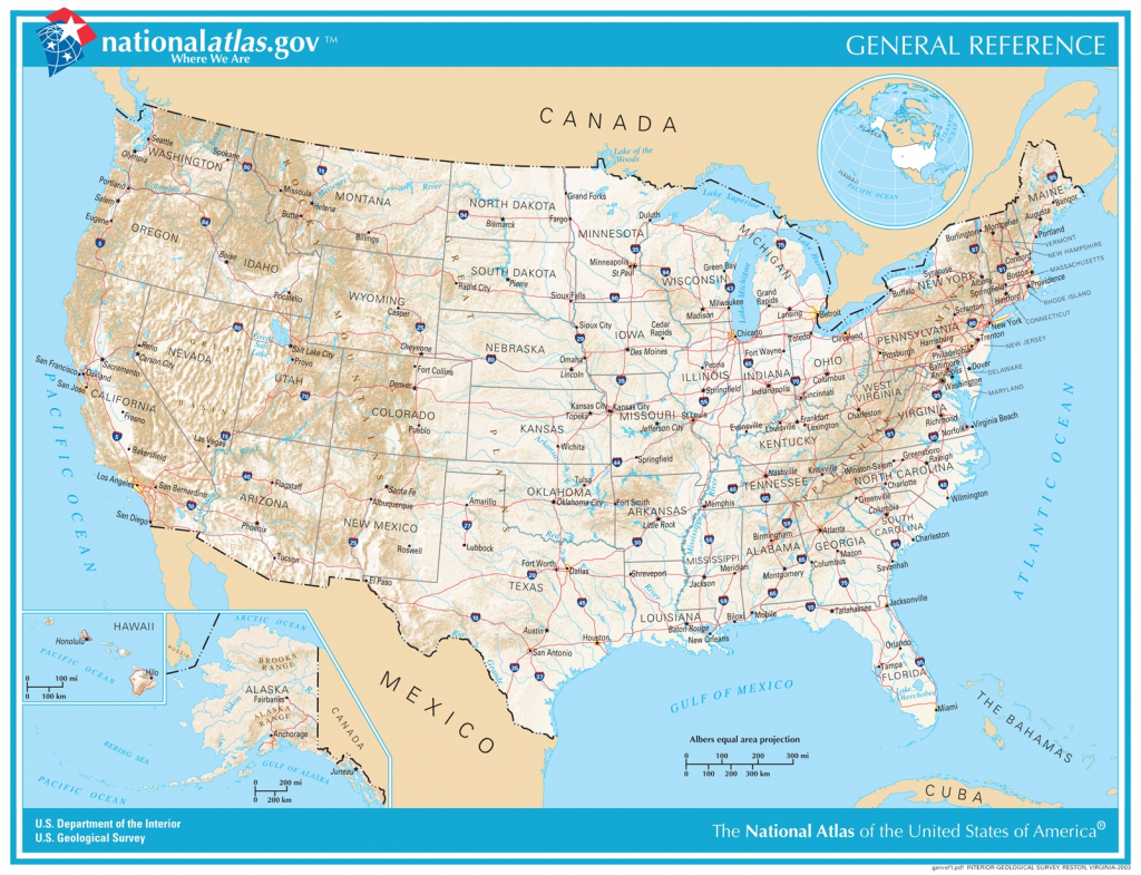 General Reference Printable Map - Printable Map Of