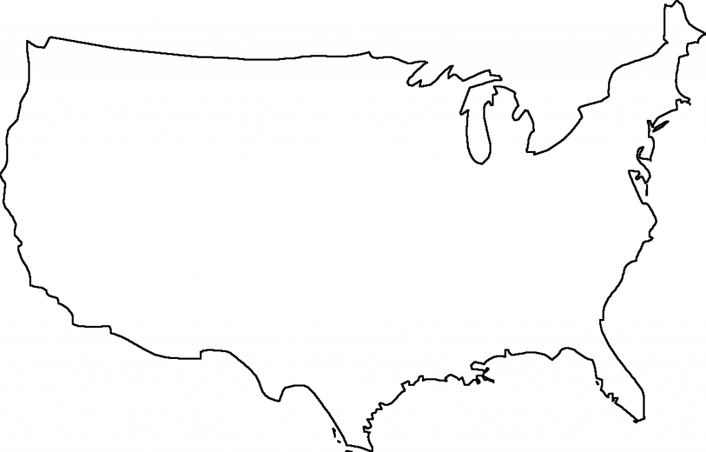 Geography Blog Outline Maps United States - Blank Map Of The - Map Of United States Outline Printable