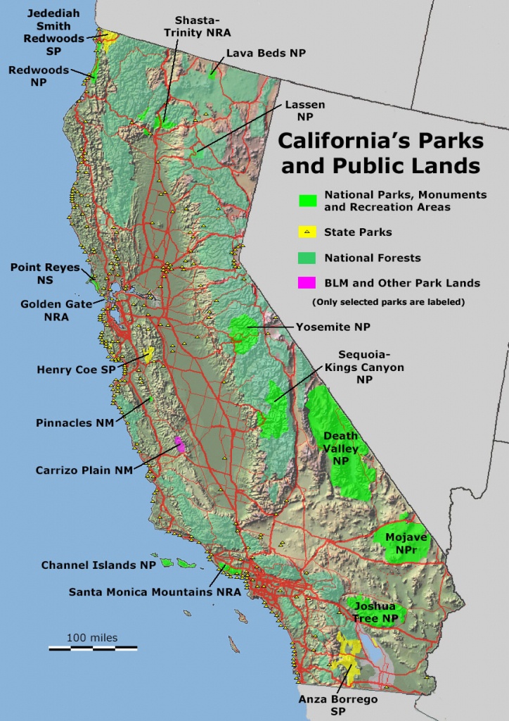 Geology Cafe - California Public Lands Map
