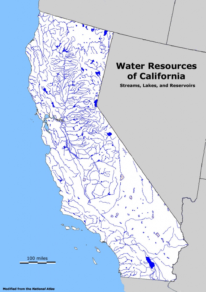 Geology Cafe - California Water Map