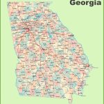 Georgia County Map Printable Georgia Road Map With Cities And Towns   Printable Map Of Columbus Ga
