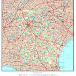 Georgia Florida Map Roads And Travel Information | Download Free   Road Map Of Georgia And Florida