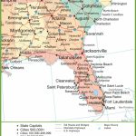 Georgia Florida Map Roads And Travel Information | Download Free   Road Map Of North Florida