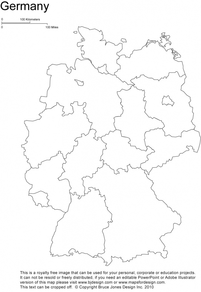 Germany Printable, Blank Maps, Outline Maps • Royalty Free - Printable Map Of Germany