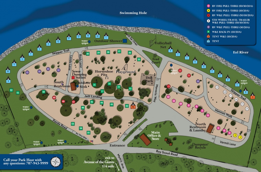 Chula Vista Koa Campground Site Map  Summertime In 2019 - California 