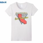 Gildan San Francisco Ca T Shirt Map Retro California Souvenir In T   California Map Shirt