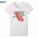 Gildan San Francisco Ca T Shirt Map Retro California Souvenir In T   California Map T Shirt