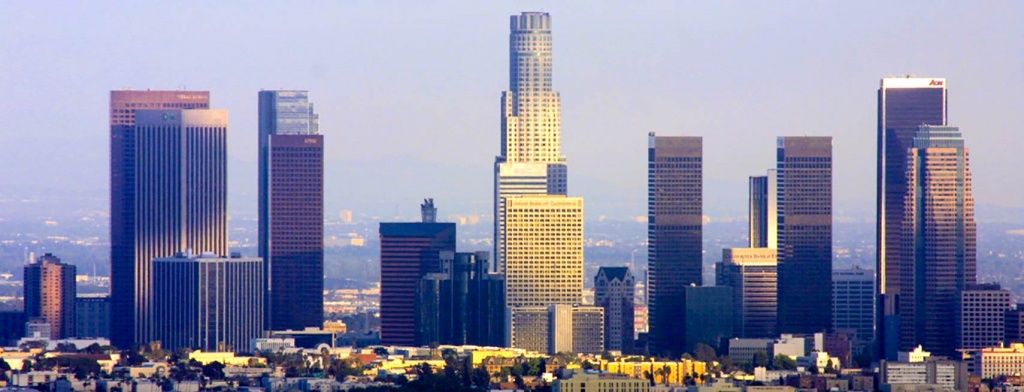 Google Map Of The City Los Angeles, Usa - Nations Online Project - Map Of Los Angeles California Area
