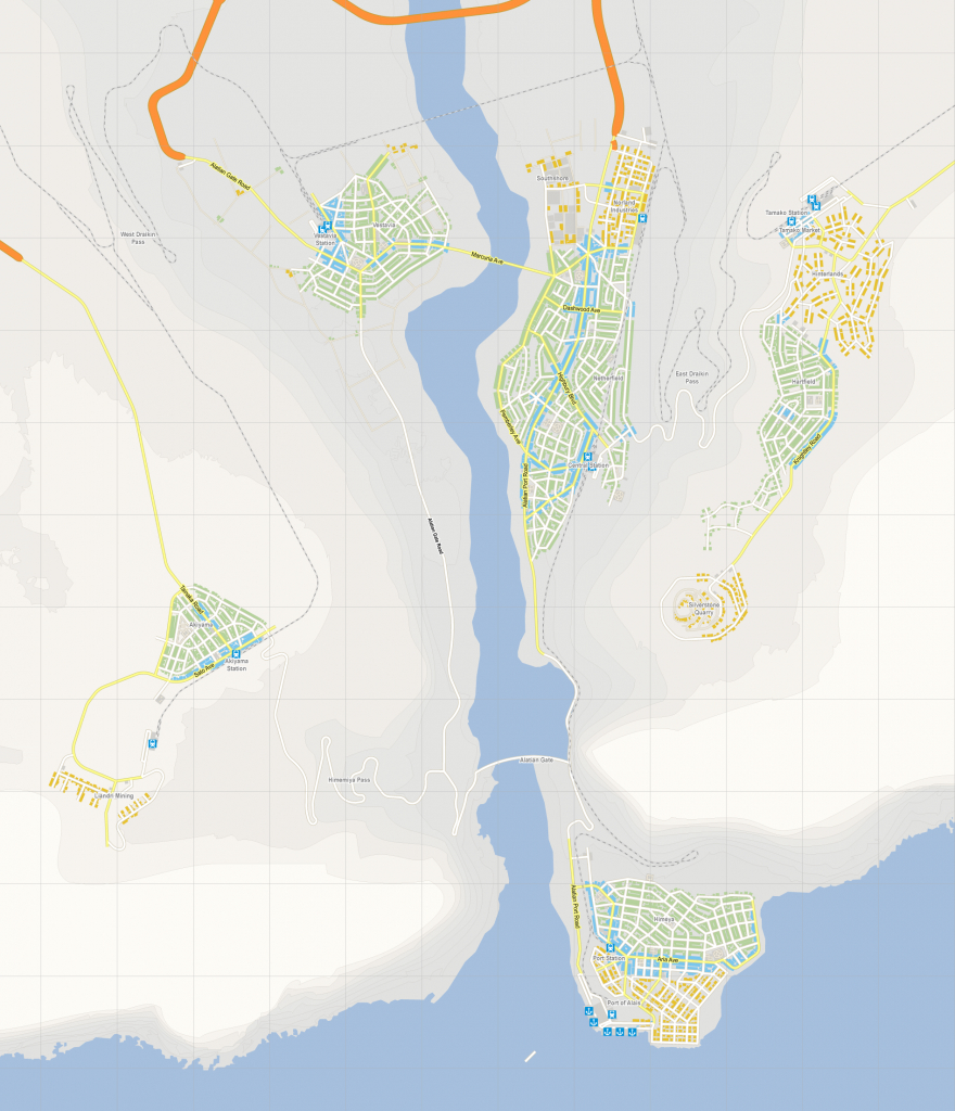 Google Maps-Style Render Of My City, Made Using Cimtographer - Google Maps Venice Florida