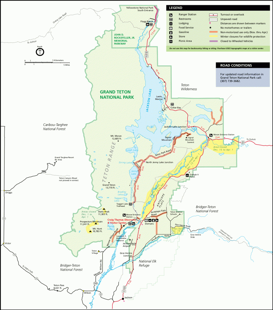 Grand Teton Maps | Npmaps - Just Free Maps, Period. - Printable Map Of Grand Teton National Park