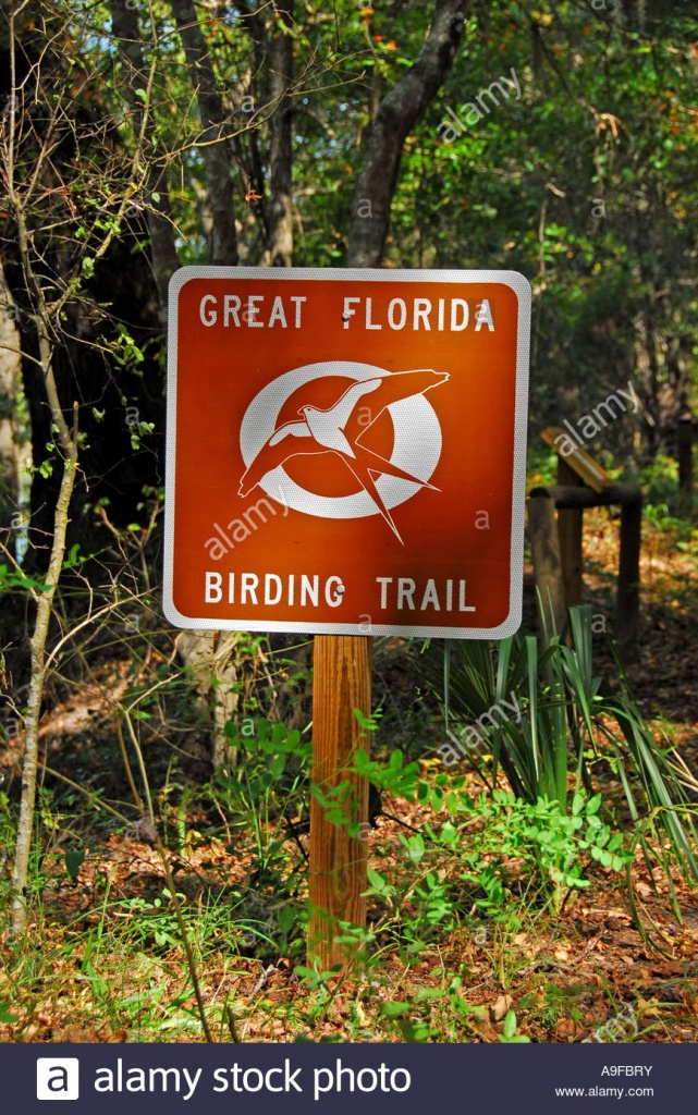 Great Florida Birding Trail Sign Stock Photos &amp;amp; Great Florida - Great Florida Birding Trail Map